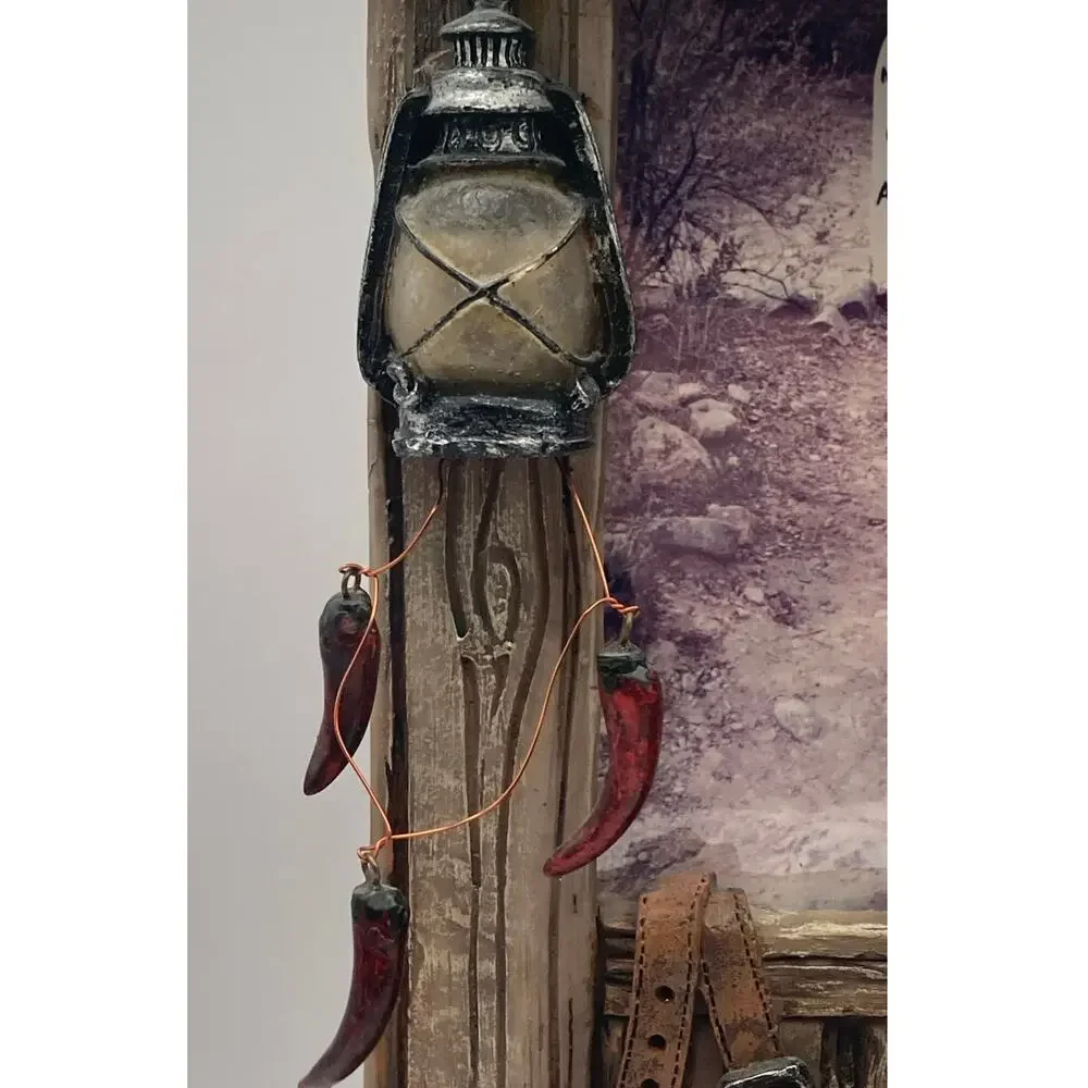 Picture Frame 3D Western Scene Cowboy Home Decor - Over 2.5lbs - Well Made